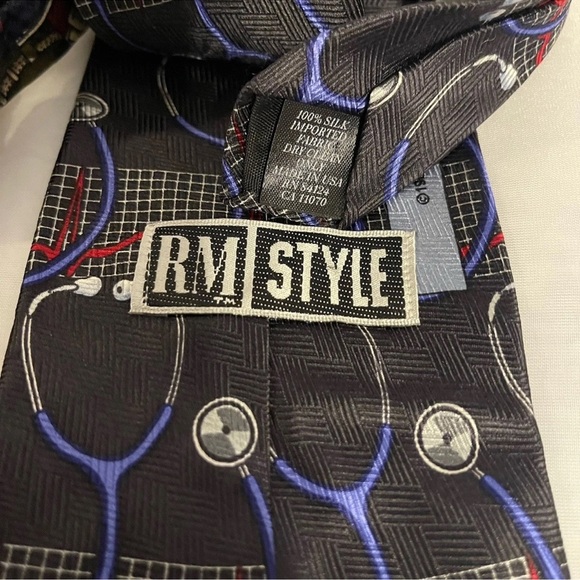 Ties 100% Silk Medical Theme Bundle Set Of 4 - Picture 9 of 9